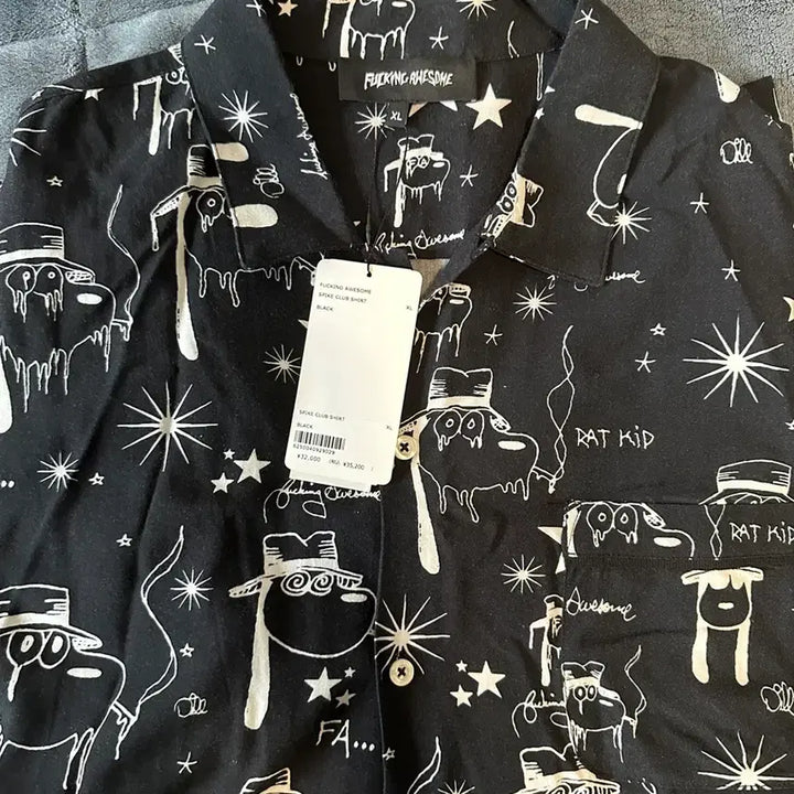 [BUNJANG] Fucking Awesome Spike Club Shirt Black / Fucking Awesome 스파이크 클럽 셔츠 블랙