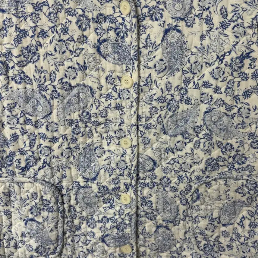 [BUNJANG] F Paisley Pattern Lightweight Quilted Vest / 페이즐리 패턴 경량 누빔 조끼 F