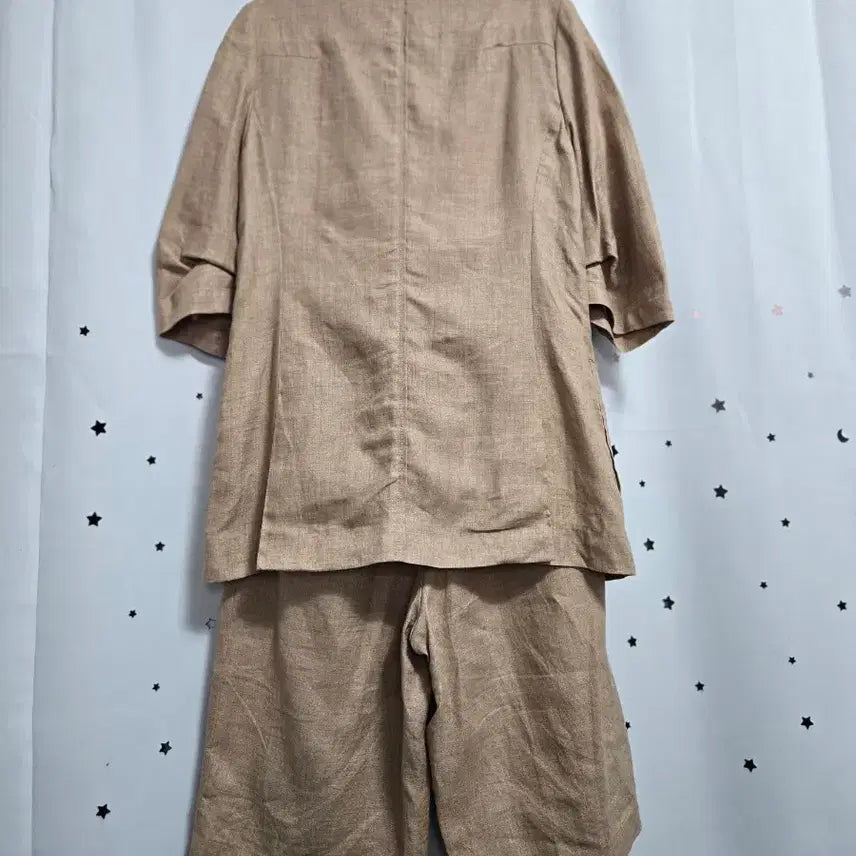 [BUNJANG] Daniel Este Linen 100% Set / 다니엘에스떼 린넨100% 반팔 자켓 반바지 셋업 세트 55