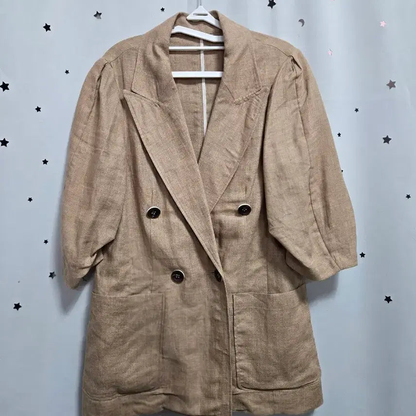 [BUNJANG] Daniel Este Linen 100% Set / 다니엘에스떼 린넨100% 반팔 자켓 반바지 셋업 세트 55