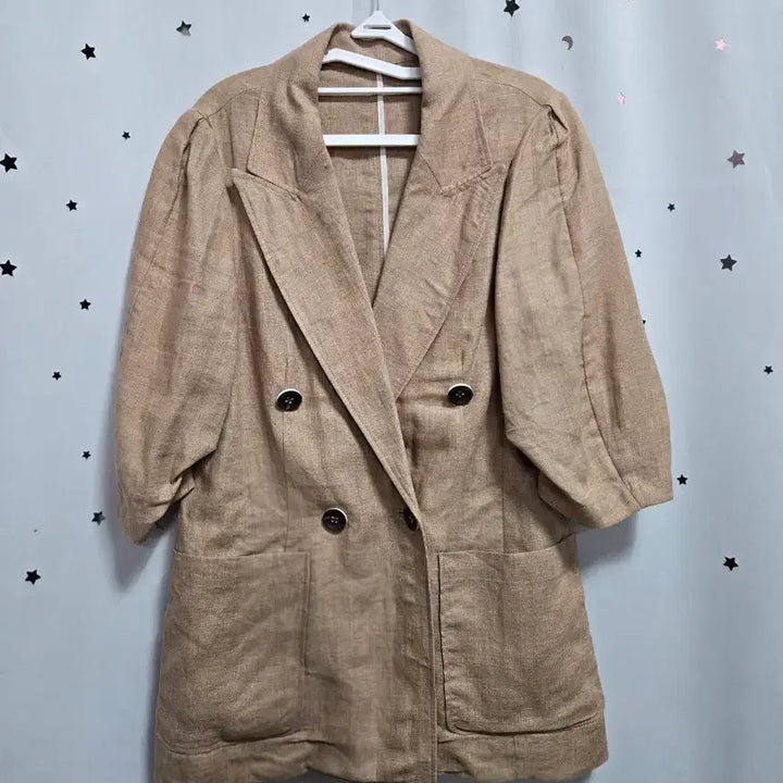 [BUNJANG] Daniel Este Linen 100% Set / 다니엘에스떼 린넨100% 반팔 자켓 반바지 셋업 세트 55