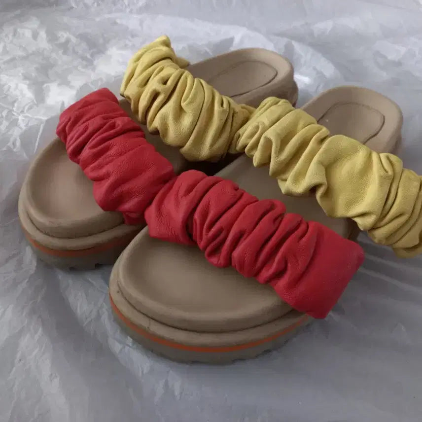 [BUNJANG] Suecomma Bonnie Ruffle Detail Slippers (235) / 슈콤마보니 슬리퍼(235)