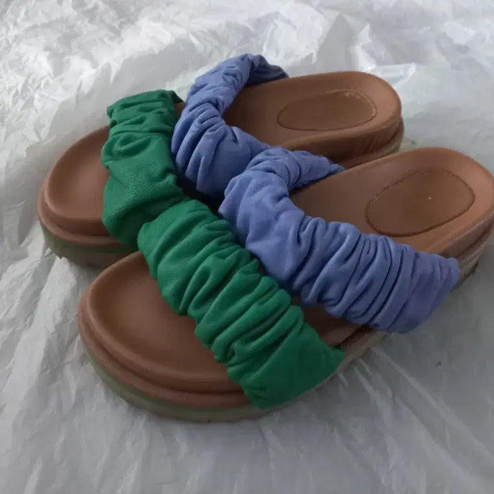 [BUNJANG] Suecomma Bonnie Ruffle Detail Slippers (235) / 슈콤마보니 슬리퍼(235)