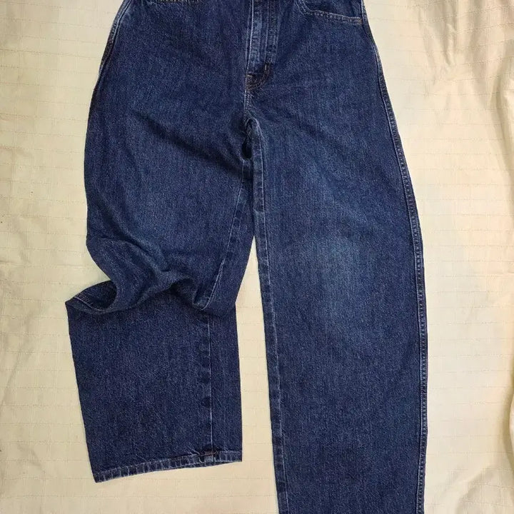 [BUNJANG] Uniqlo Denim Wide Pants / 유니클로 데님 와이드 팬츠