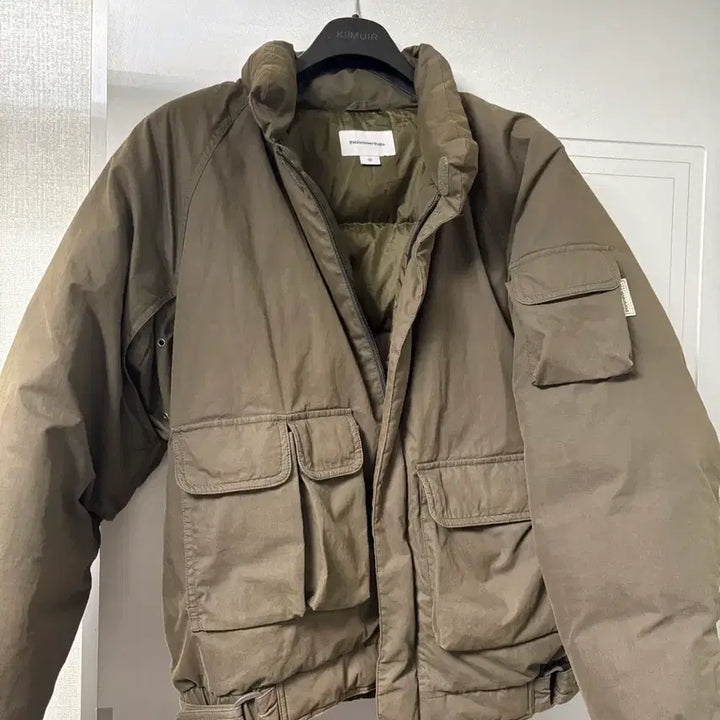 [BUNJANG] thisisneverthat Multi-Pocket Down Jacket Olive Brown M / 디스이즈네버댓 멀티포켓다운자켓 패딩 올리브 브라운 컬러 m사이즈