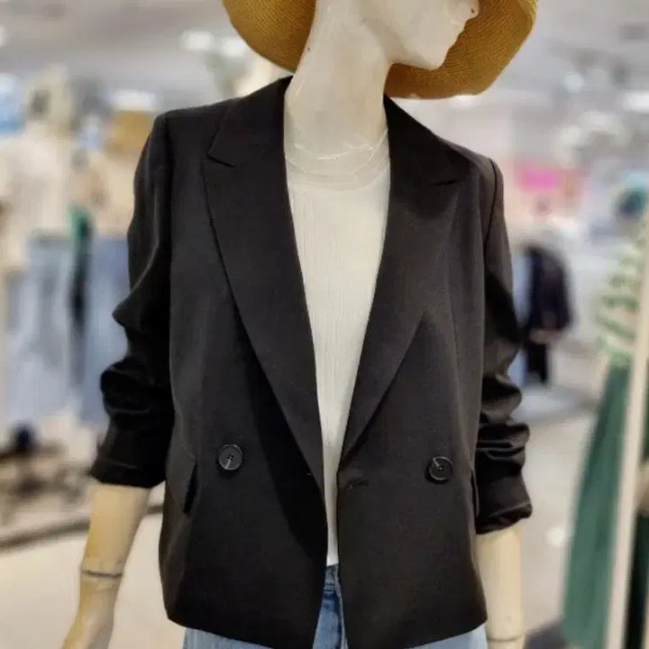 [BUNJANG] Olive des Olive Crop Black Jacket / (새제품)올리브 데 올리브 크롭 자켓