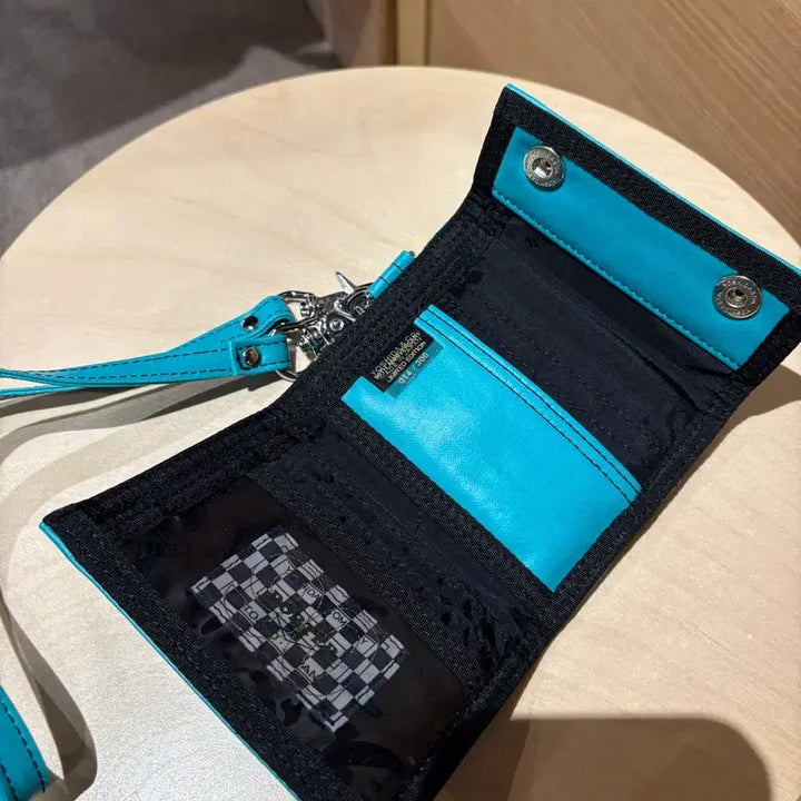 [BUNJANG] Porter Turquoise Pocket Card Wallet / 포터 포켓 카드 지갑 터콰이즈 컬러