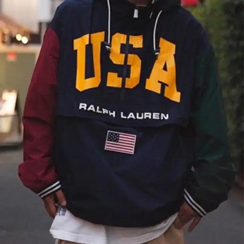 [BUNJANG] Polo Ralph Lauren USA Windbreaker / 폴로 빅포니 백로고 USA 바람막이