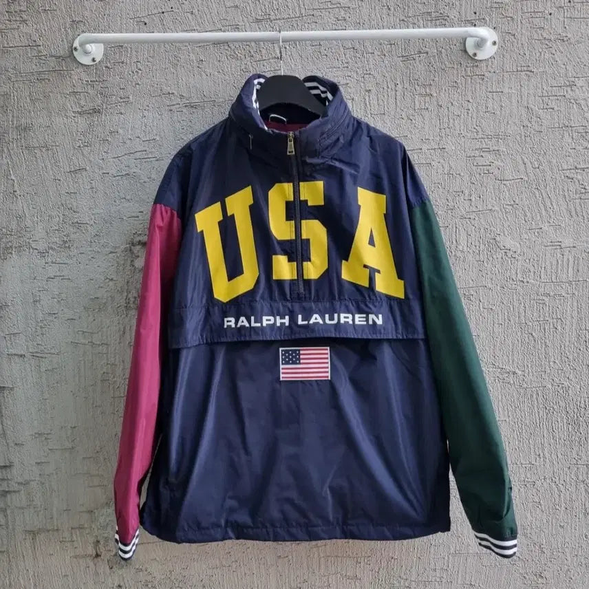 [BUNJANG] Polo Ralph Lauren USA Windbreaker / 폴로 빅포니 백로고 USA 바람막이