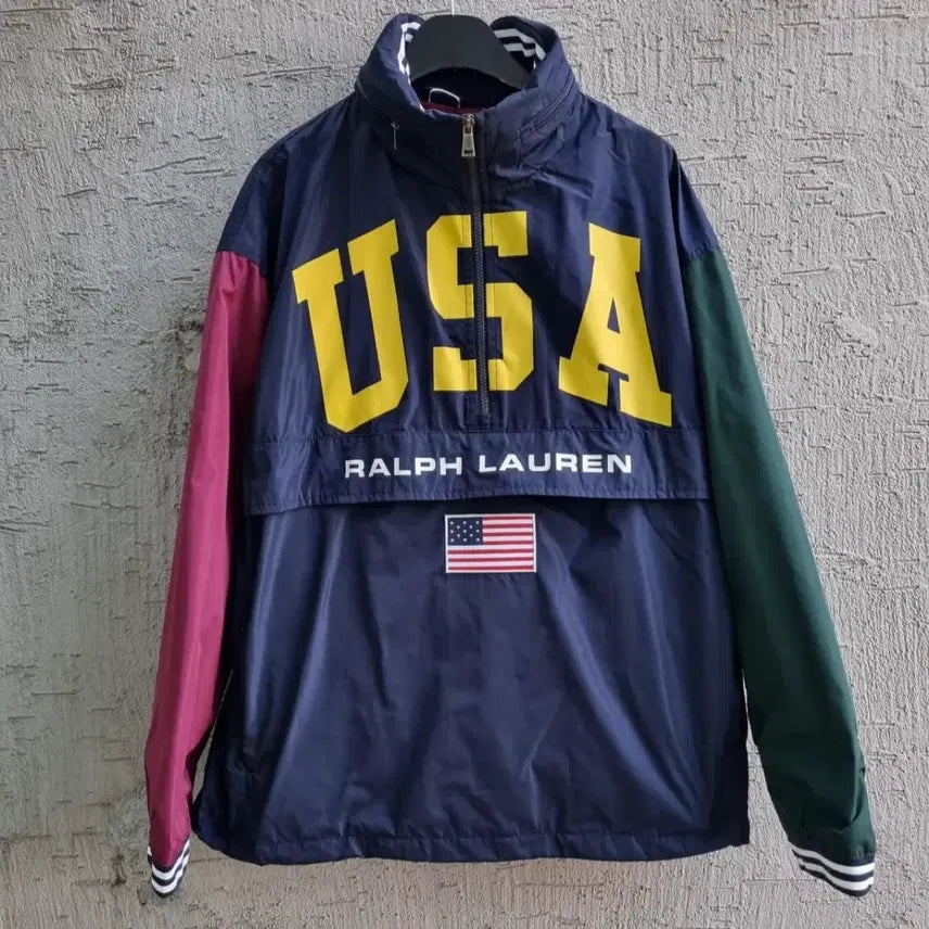 [BUNJANG] Polo Ralph Lauren USA Windbreaker / 폴로 빅포니 백로고 USA 바람막이