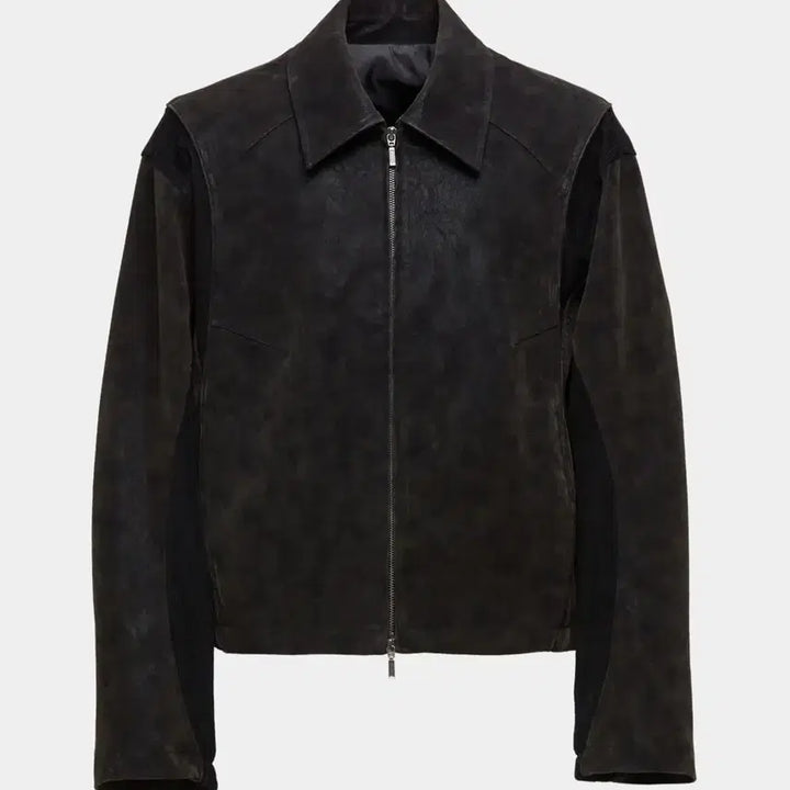 [BUNJANG] COOR Mixed Suede Piping Jumper (Black Brown) S / 쿠어(COOR) 믹스드 스웨이드 파이핑 점퍼 (블랙브라운) S사이즈