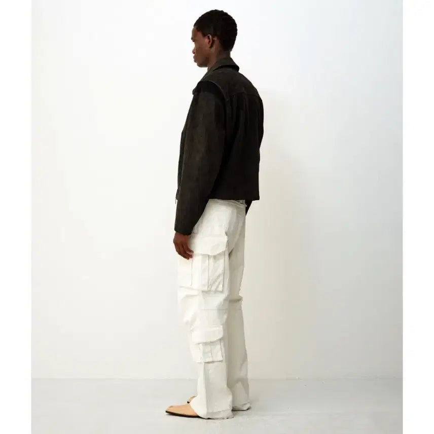 [BUNJANG] COOR Mixed Suede Piping Jumper (Black Brown) S / 쿠어(COOR) 믹스드 스웨이드 파이핑 점퍼 (블랙브라운) S사이즈