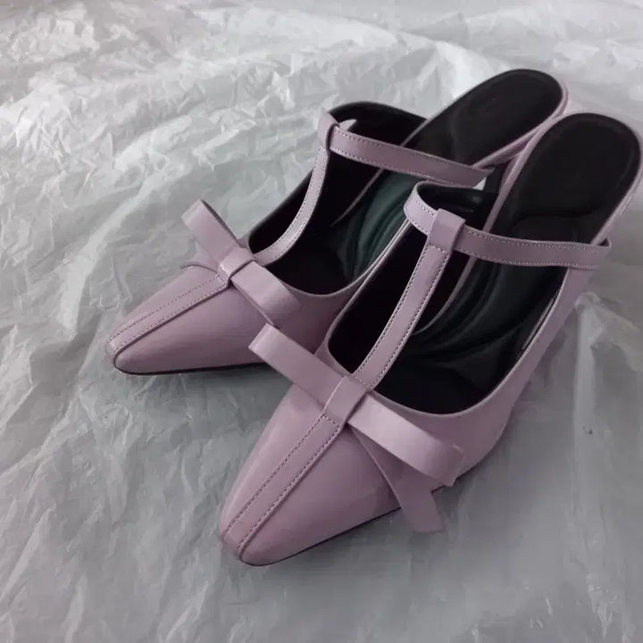 [BUNJANG] Suecomma Bonnie Lavender Ribbon Mule (240) / 슈콤마보니 뮬(240)