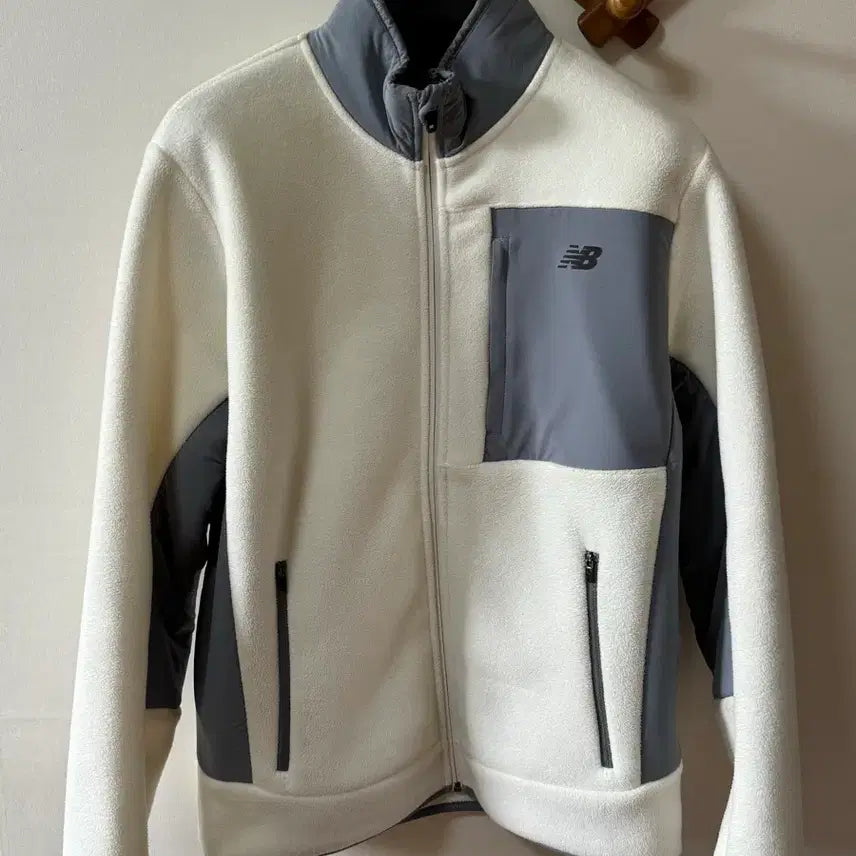 [BUNJANG] New Balance UNI Sherpa Fleece Zip-Up Jacket / 뉴발란스 UNI 셰르파 플리스 집업 자켓 100 사이즈