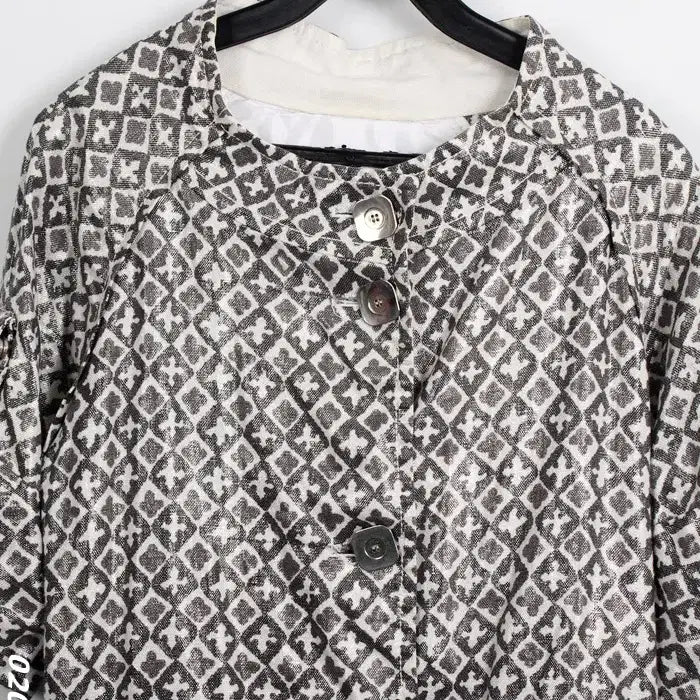 [BUNJANG] Obze Pattern Jacket / 여성0/ 한섬 오브제 패턴 자켓BK 36-23