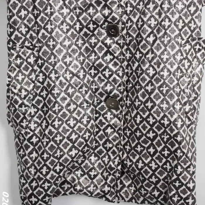 [BUNJANG] Obze Pattern Jacket / 여성0/ 한섬 오브제 패턴 자켓BK 36-23