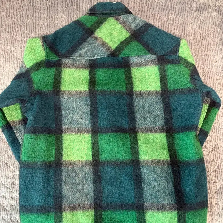 [BUNJANG] Moncler Grenoble Wire Wool Padded Shirt Jacket - Green / [2] 몽클레어 그레노블 와이어 울 패딩 셔츠 자켓 그린