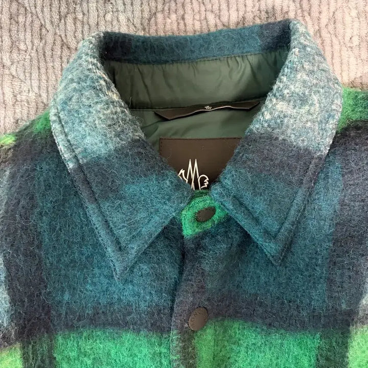 [BUNJANG] Moncler Grenoble Wire Wool Padded Shirt Jacket - Green / [2] 몽클레어 그레노블 와이어 울 패딩 셔츠 자켓 그린