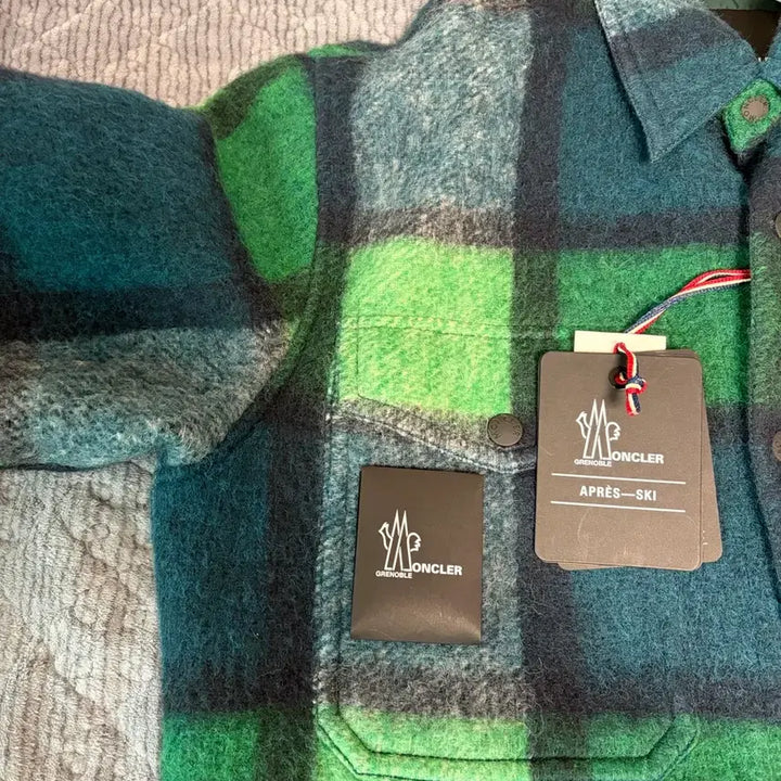 [BUNJANG] Moncler Grenoble Wire Wool Padded Shirt Jacket - Green / [2] 몽클레어 그레노블 와이어 울 패딩 셔츠 자켓 그린