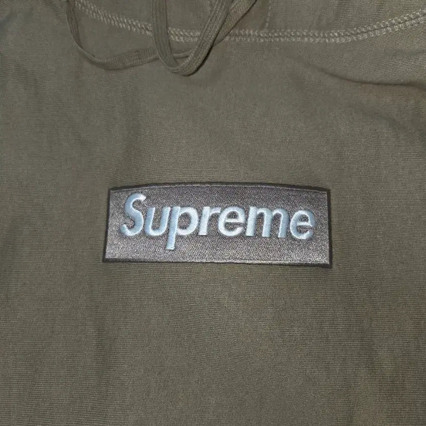 [BUNJANG] Supreme Box Logo Hoodie Dark Sand 23FW / 슈프림 박스로고 후드 다크샌드 23fw