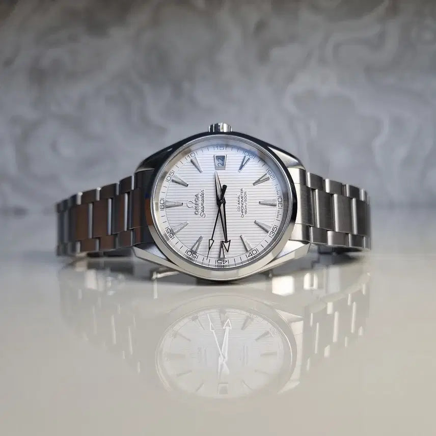 [BUNJANG] Omega Seamaster Aqua Terra White Dial 41mm Automatic Watch / 오메가 아쿠아테라 흰판 41mm 오토매틱 국내백화점