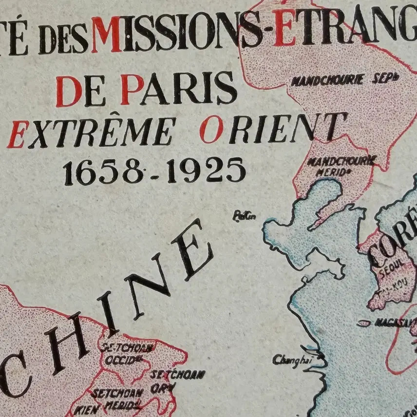 [BUNJANG] 1925 Paris Foreign Missions Society Promotional Postcard - Korean Catholic Church Missionary History / 1925년 - 파리외방전교회 - 한국 카톨릭 천주교 선교 역사 홍보 엽서