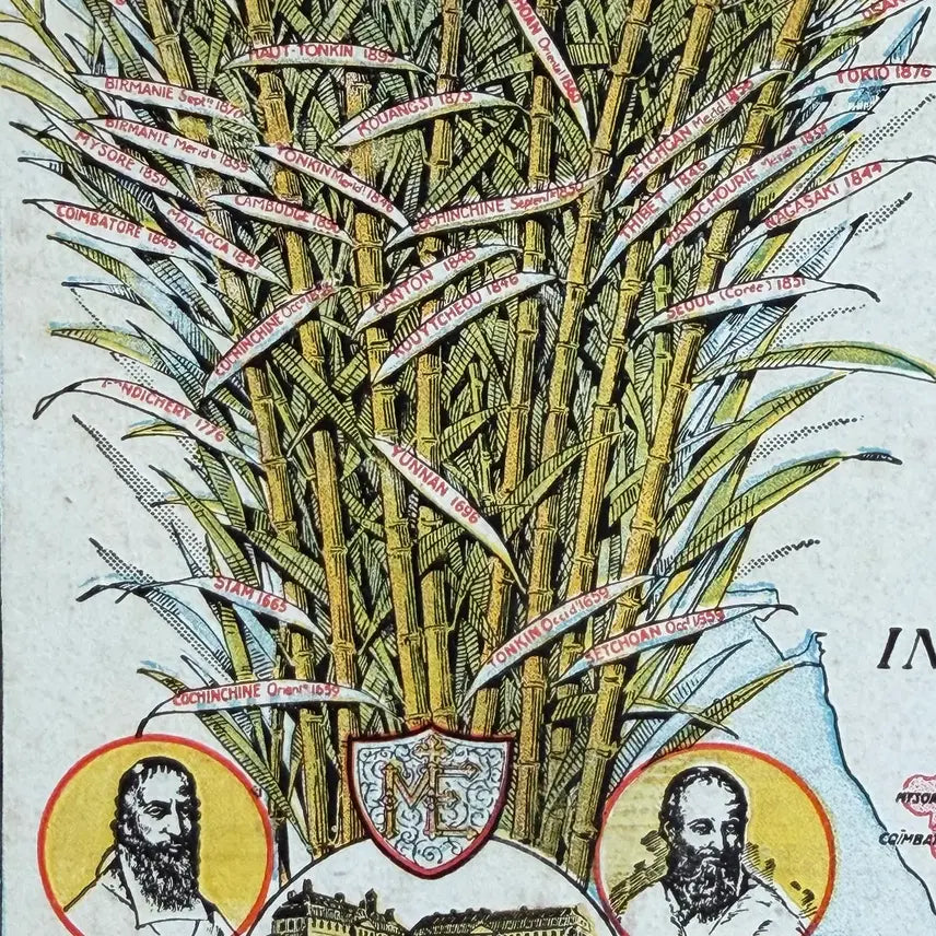 [BUNJANG] 1925 Paris Foreign Missions Society Promotional Postcard - Korean Catholic Church Missionary History / 1925년 - 파리외방전교회 - 한국 카톨릭 천주교 선교 역사 홍보 엽서