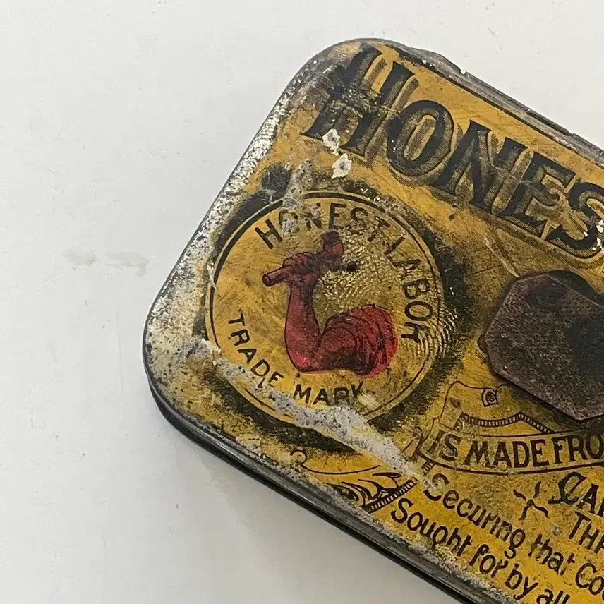 [BUNJANG] Honest Labor Vintage Cigarette Tin Case / 영국 빈티지 시가렛 옐로 틴 케이스