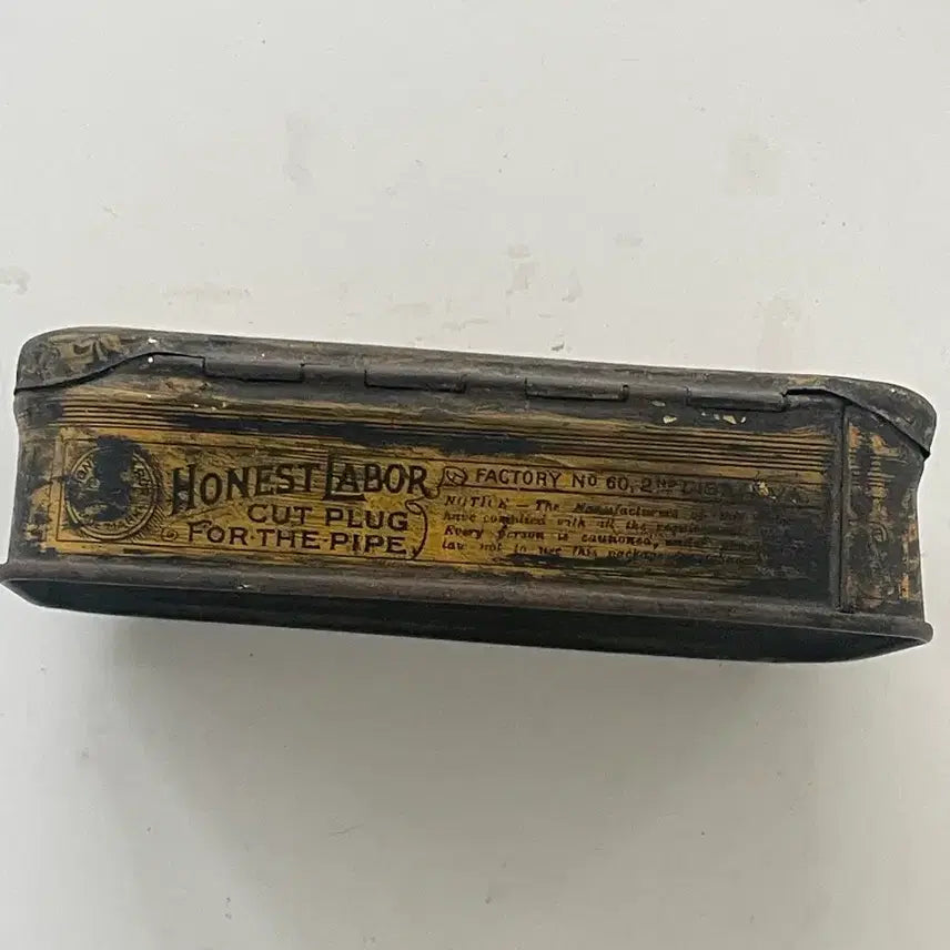 [BUNJANG] Honest Labor Vintage Cigarette Tin Case / 영국 빈티지 시가렛 옐로 틴 케이스