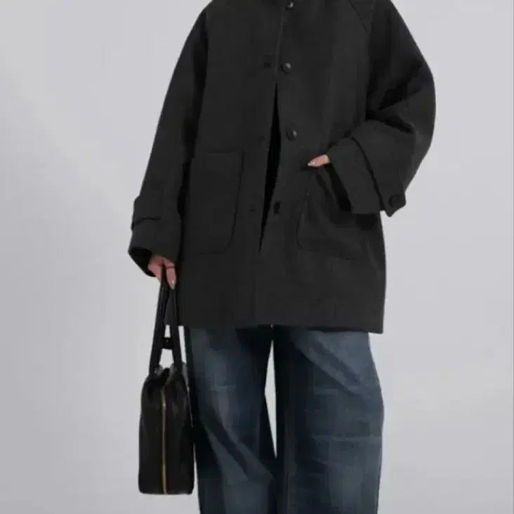 [BUNJANG] High Neck Half Coat / 하이넥 하프코트 판매합니다
