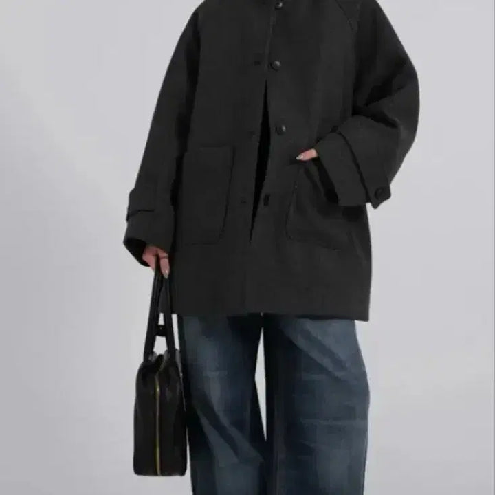 [BUNJANG] High Neck Half Coat / 하이넥 하프코트 판매합니다