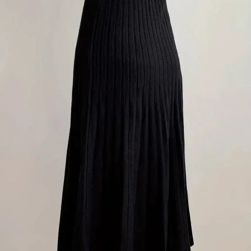 [BUNJANG] Knit Long Skirt / 니트 롱스커트 블랙, 화이트