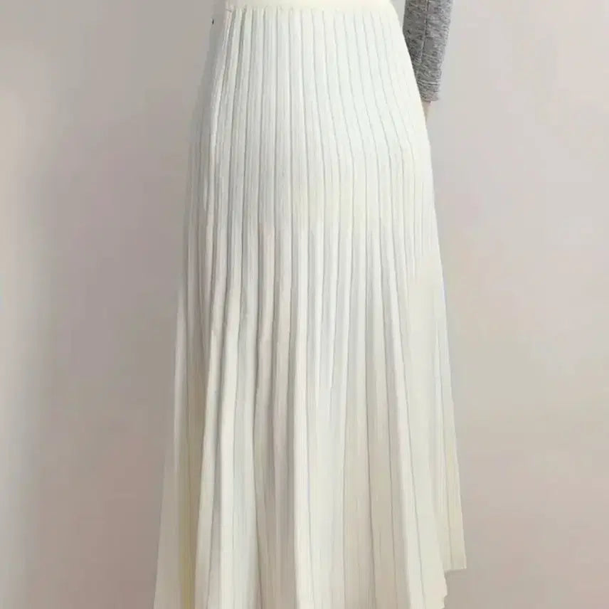[BUNJANG] Knit Long Skirt / 니트 롱스커트 블랙, 화이트