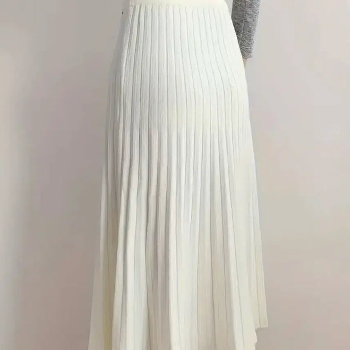 [BUNJANG] Knit Long Skirt / 니트 롱스커트 블랙, 화이트