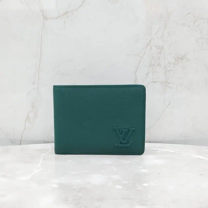 [BUNJANG] Louis Vuitton LV Multiple Wallet Green / 루이비통 LV 그린 멀티플 월릿 반지갑 M82273