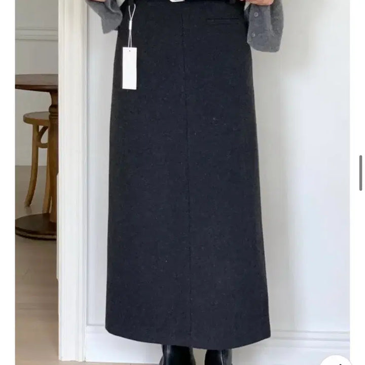 [BUNJANG] Afterglow H-Line Long Skirt Charcoal S / 애프터글로우 H라인 롱 스커트 차콜S , 새상품