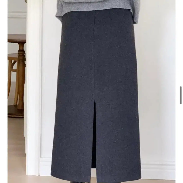 [BUNJANG] Afterglow H-Line Long Skirt Charcoal S / 애프터글로우 H라인 롱 스커트 차콜S , 새상품