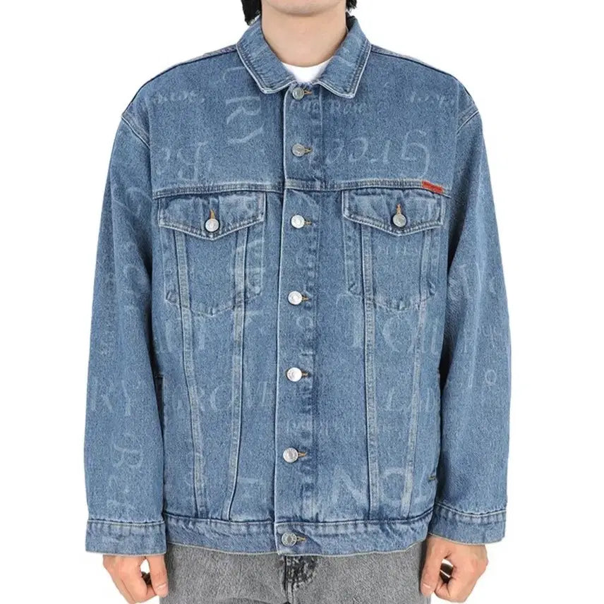 [BUNJANG] Martin Rose 23SS Denim Jacket / 마틴로즈 프린팅 데님자켓 23SS (M)