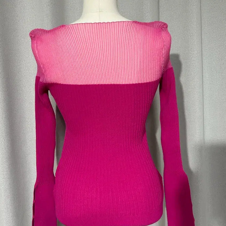[BUNJANG] Jacquemus Two-Tone See-Through Cardigan (Size 34) / 자크뮈스 시스루 투톤 가디건 34사이즈