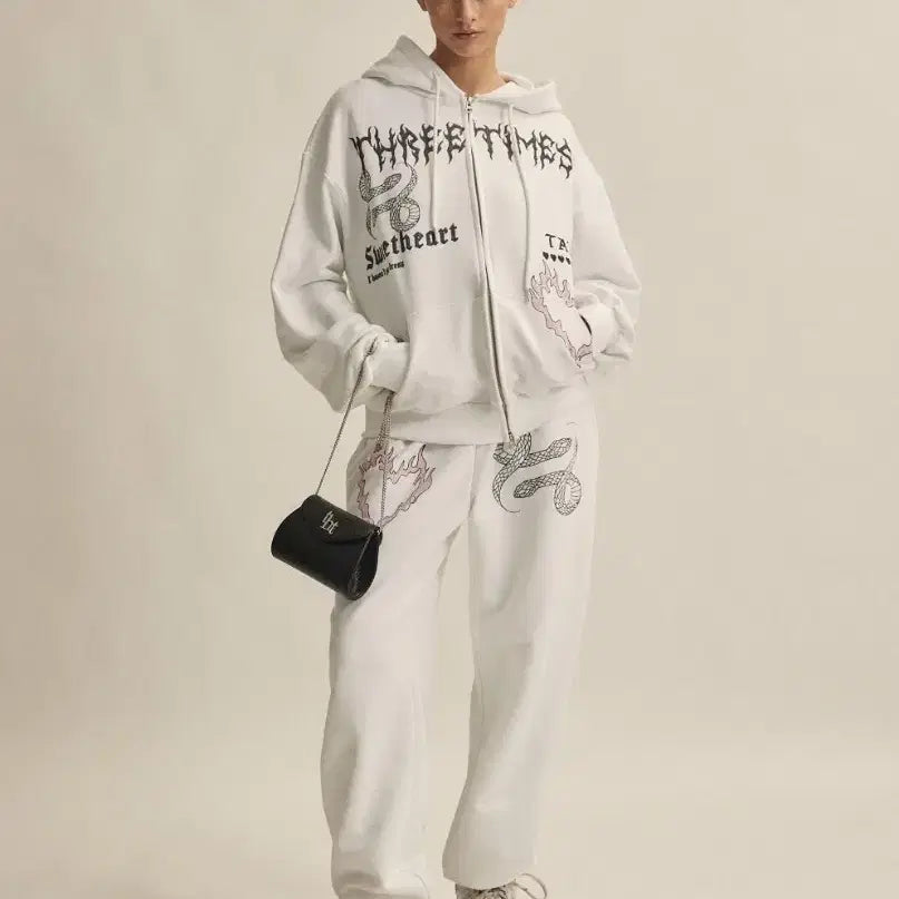 [BUNJANG] 3 Times Doodle Sweatpants / 쓰리타임즈 두들 스웻팬츠