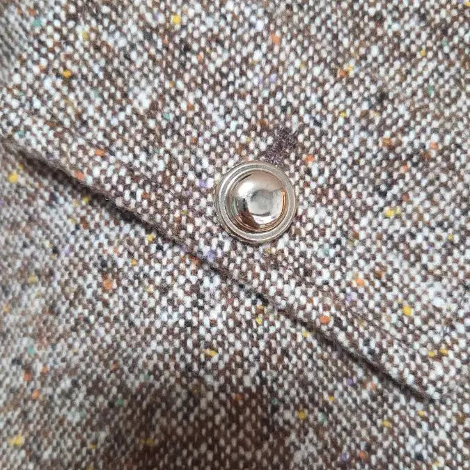 [BUNJANG] Mojo S. Phine Tweed Shearling Collar Jacket 66 / 미착용) 모조에스핀 트위드 양털 카라 자켓 66