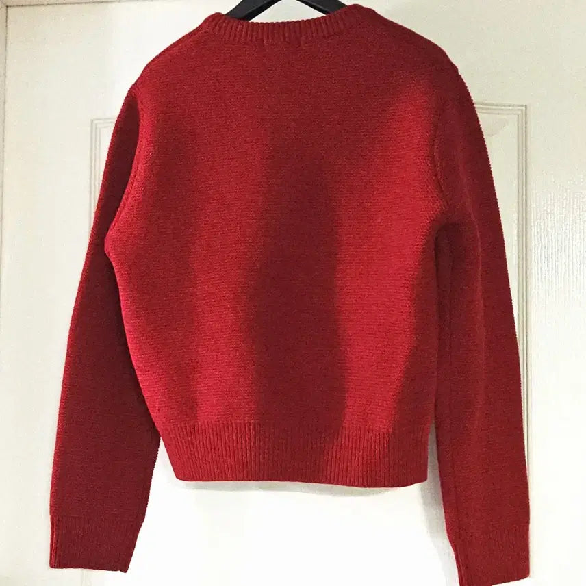[BUNJANG] Depound Gold Button Wool Cardigan Red / (단종) 드파운드 골드 버튼 울 가디건_레드
