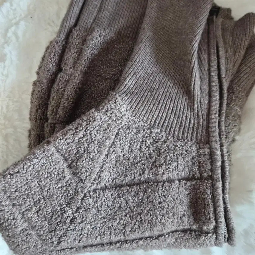 [BUNJANG] Jorjeresh Mocha Brown Wool Blend Collar Knit Jacket / 죠르쥬레쉬  울브렌드카라니트S