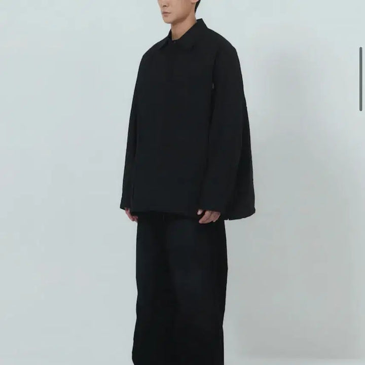 [BUNJANG] Juun.J 25FW Sophie Check Pleated Shirt - Black / 준지 25FW 소피 체크 플리티드 셔츠 - 블랙
