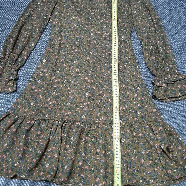 [BUNJANG] Plastic Island Floral Pattern Midi Dress / 플라스틱 아일랜드 플라워 패턴 미디 원피스