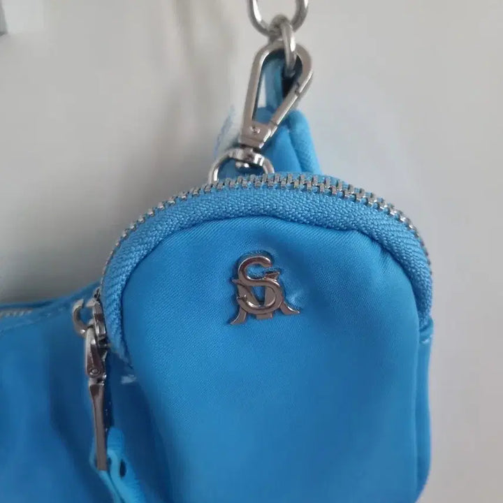 [BUNJANG] Steve Madden Shoulder/Crossbody Bag + Mini Pouch / 스티브매든 블루 숄더겸크로스백 + 미니 파우치