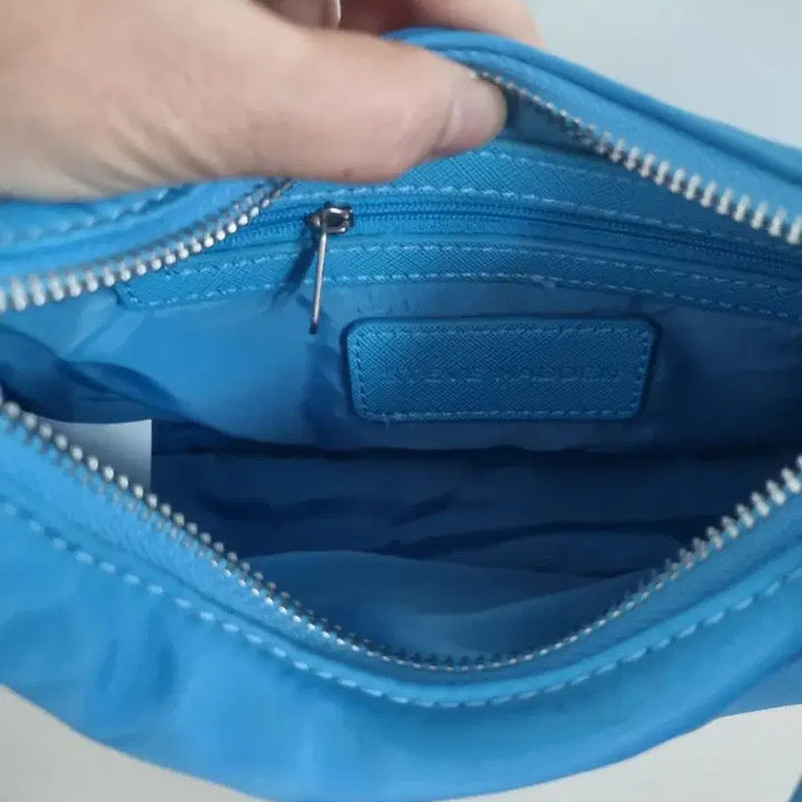 [BUNJANG] Steve Madden Shoulder/Crossbody Bag + Mini Pouch / 스티브매든 블루 숄더겸크로스백 + 미니 파우치