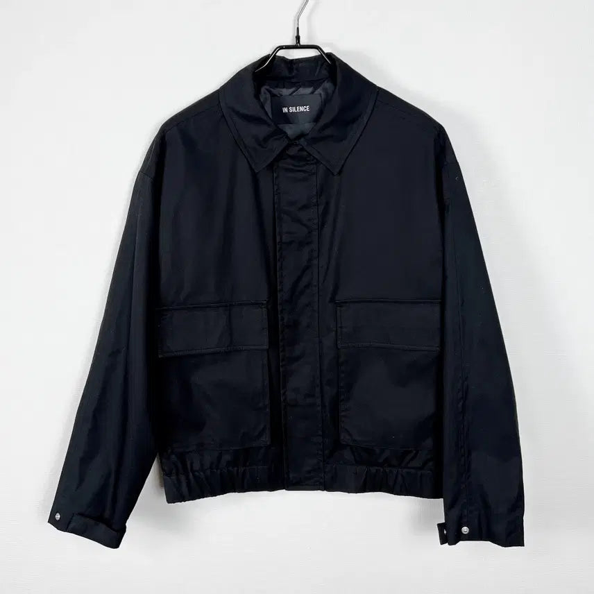 [SOLD OUT] 인사일런스/블랙 점퍼 자켓 블루종 남M/라덴