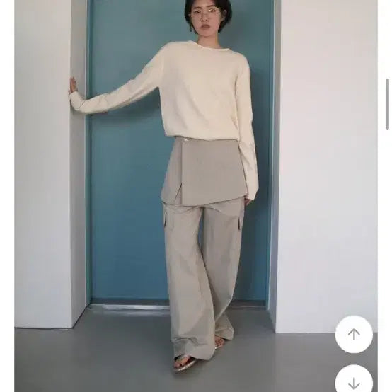 [BUNJANG] From Beginning Layered Wide Cargo Pants / 프롬비기닝 레이어드스커트팬츠 바온 와이드팬츠 카고팬츠 에프터먼데이