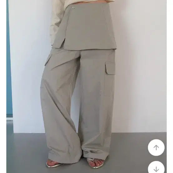 [BUNJANG] From Beginning Layered Wide Cargo Pants / 프롬비기닝 레이어드스커트팬츠 바온 와이드팬츠 카고팬츠 에프터먼데이